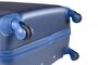 Средний чемодан из пластика 4-х колесный 67 л March Ribbon, синий