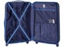 Комплект пластиковых чемоданов 4-х колесных March Ribbon, синий