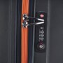 March Rocky 108 л чемодан из поликарбоната на 4 колесах черно-оранжевый
