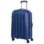 March Rocky 72 л чемодан из поликарбоната на 4 колесах сине-серый
