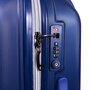 March Rocky комплект чемоданов из поликарбоната на 4 колесах сине-серый