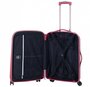 March Rocky комплект чемоданов из поликарбоната на 4 колесах красно-серый