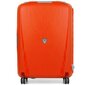 Средний полипропиленовый чемодан на 4-х колесах 70 л Roncato Light, оранжевый