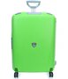 Большой полипропиленовый чемодан на 4-х колесах 90 л Roncato Light, салатовый