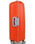 Большой полипропиленовый чемодан на 4-х колесах 90 л Roncato Light, оранжевый