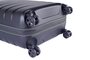 Малый чемодан из гибкого полипропилена 41 л Roncato Box, черный c желтым