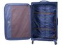 Сверхлегкий средний тканевый чемодан 4-х колесный 79 л March Lite, синий