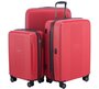 Малый чемодан из полипропилена на 4-х колесах 37 л HAUPTSTADTKOFFER FHain, красный