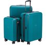 Комплект чемоданов из полипропилена на 4-х колесах HAUPTSTADTKOFFER FHain, синий