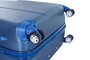 Середня валіза із пластику 4-х колісна 73 л March New Carat, синій
