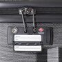 Комплект пластиковых чемоданов 4-х колесных March Ribbon, черный