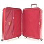 Комплект пластиковых чемоданов на 4-х колесах March Cosmopolitan, красный