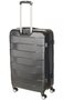 Комплект чемоданов из пластика 4-х колесных March Bumper, черный