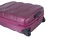 Комплект чемоданов из пластика 4-х колесных March Bumper, малиновый