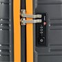 Rock Impact (M) Grey/Orange 67,5 л чемодан из полипропилена на 4 колесах серый