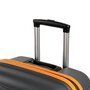 Rock Impact (S) Grey/Orange 33 л чемодан из полипропилена на 4 колесах серый