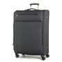 Большой текстильный чемодан 4-х колесный 97/107 л Rock Madison (L) Black