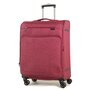 Средний текстильный чемодан 4-х колесный 66/74 л Rock Madison (M) Burgundy