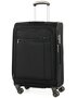 Середня 4-х колісна валіза із текстилю 55/66 л Rock Octo-Drive II (M) Black