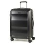 Средний чемодан из поликарбоната 4-х колесный 57 л Rock Amethyst (M) Black