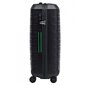 Легка валіза гігант із гнучкого поліпропілену 118 л Roncato Box, чорний з зеленим