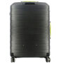 Легкий чемодан гигант из гибкого полипропилена 118 л Roncato Box, черный с желтым