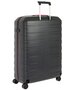 Легкий чемодан гигант из гибкого полипропилена 118 л Roncato Box, черный с розовый