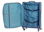 Средний тканевый чемодан 4-х колесный 69/80 л March Flybird, синий