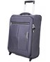 Сверхлегкий малый тканевый чемодан на 2-х колесах 38 л March Quash, серый
