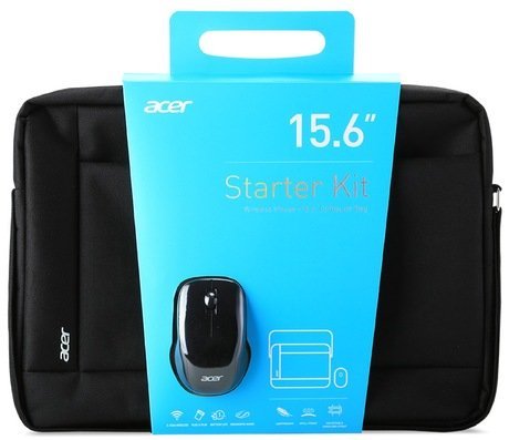 Acer Стартовый комплект для ноутбука[беспроводная мышь + сумка 15.6" (Belly band packaging)]