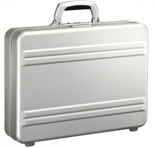 Алюминиевый атташе-кейс 4" Slimline Zero Halliburton, серебряный