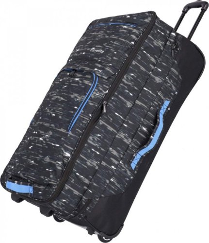 Большая дорожная сумка на 2-х колесах 100/127 л Travelite Basics Black Print Большая дорожная сумка на 2-х колесах 100/127 л Travelite Basics Black Print