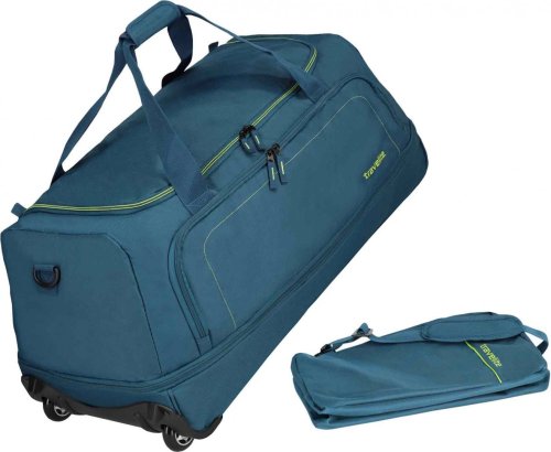 Большая дорожная сумка на 2-х колесах 105/128 л Travelite Basics Petrol Большая дорожная сумка на 2-х колесах 105/128 л Travelite Basics Petrol