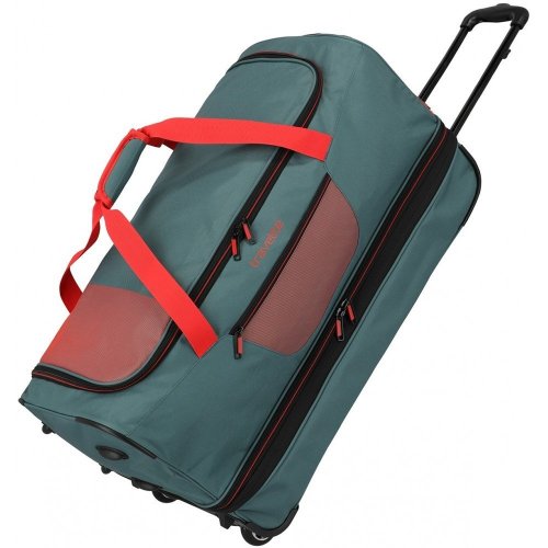 Велика дорожня сумка на колесах Travelite Basics – 98 / 119 л Зелена