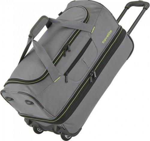 Большая сумка на колесах Travelite BASICS на 98/119 л из полиэстера Серая