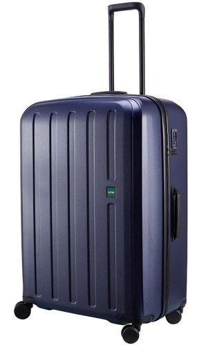 Большой чемодан из поликарбоната 77/85 л Lojel Lucid S2, темно-синий