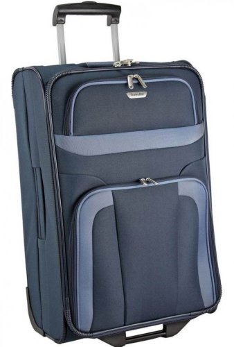 Большой чемодан на 2-х колесах 80 л Travelite Orlando, синий Большой чемодан на 2-х колесах 80 л Travelite Orlando, синий