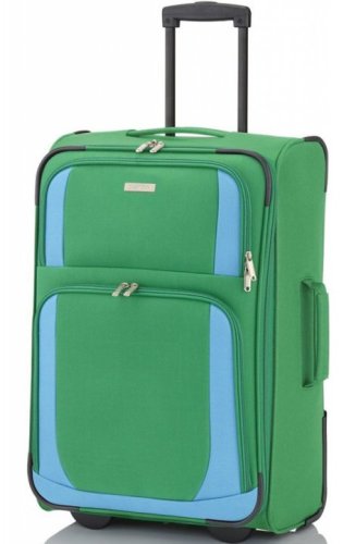 Большой чемодан на 2-х колесах 86 л Travelite Paklite Rocco, зеленый