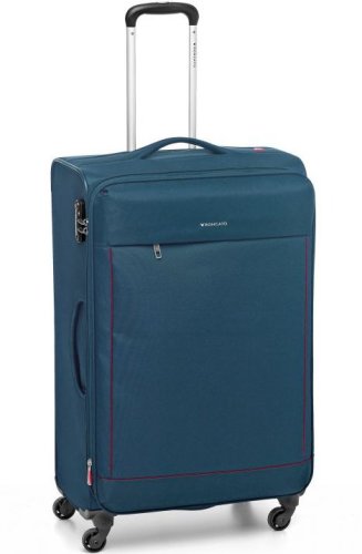 Большой чемодан на 4-х колесах 70/80 л Roncato Connection Blue
