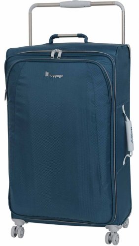 Велика валіза на 4-х колесах 83 л IT Luggage NEW YORK Blue Ashes