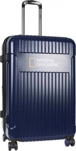 Большой чемодан на 4-х колесах 90/100 л National Geographic Transit, темно-синий