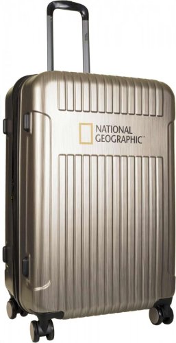 Большой чемодан на 4-х колесах 90/100 л National Geographic Transit, золотой Большой чемодан на 4-х колесах 90/100 л National Geographic Transit, золотой