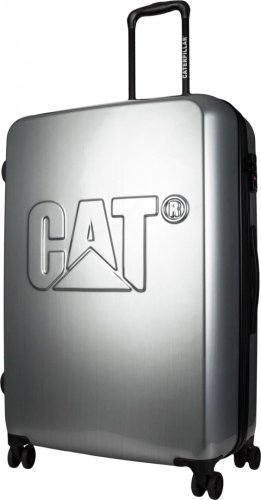 Большой чемодан на 4-х колесах 97 л CAT CAT-D, серебристый Большой чемодан на 4-х колесах 97 л CAT CAT-D, серебристый
