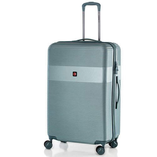 Большой чемодан Swissbrand Cairo на 97 л весом 4,2 кг из пластика Бирюзовый