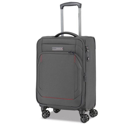 Велика валіза Swissbrand Celtic 106/117 л вагою 4,1 кг Сіра
