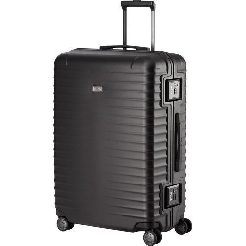 Большой чемодан Titan Litron Frame из поликарбоната на 101 л Черный