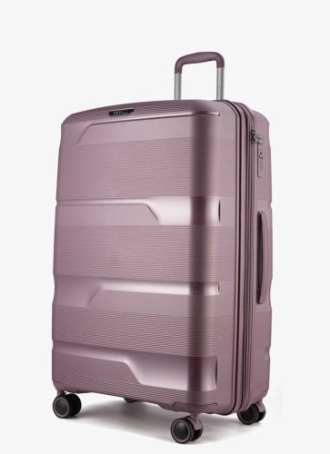 Велика валіза V&amp;V Travel Metallo – 105 / 115 л, 4,5 кг Рожевий