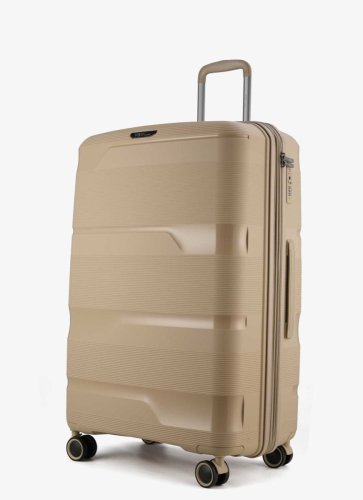 Большой чемодан V&amp;V Travel Metallo – 105 / 115 л, 4,5 кг Шампань