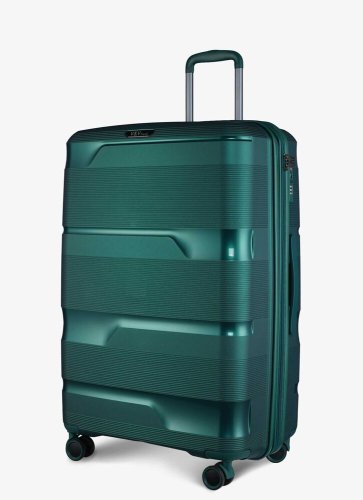 Большой чемодан V&V Travel Metallo – 105 / 115 л, 4,5 кг Зеленый Большой чемодан V&V Travel Metallo – 105 / 115 л, 4,5 кг Зеленый