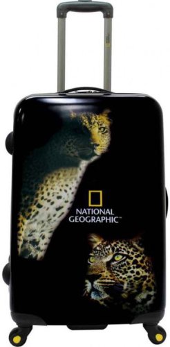 Большой дорожный чемодан 4-х колесный 82 л. NATIONAL GEOGRAPHIC BIG CATS черный